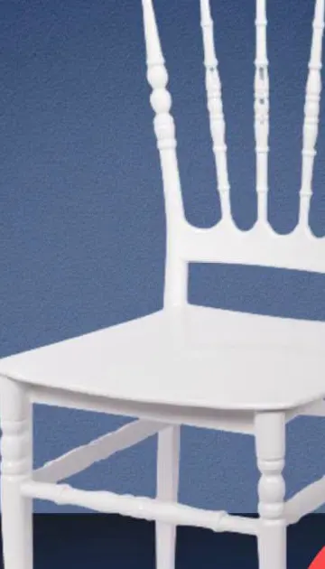 Lindy white event chair