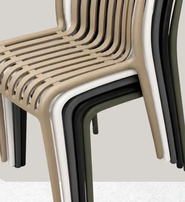 Tokyo stacking chairs without armrests